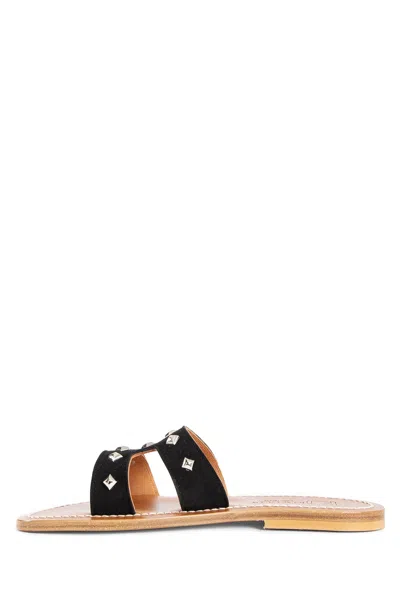 Kjacques Stud-embellishment Sandals In Black
