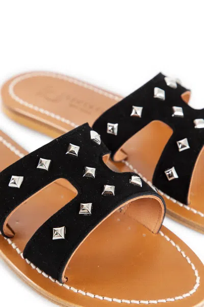 Kjacques Stud-embellishment Sandals In Black
