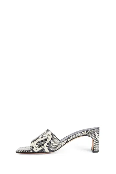 Aeyde Mules In Black&white