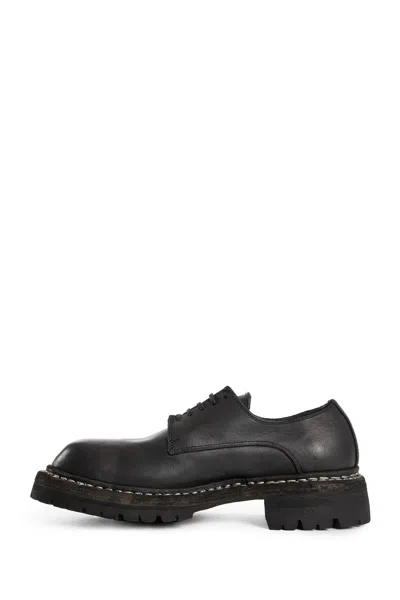 Guidi Logo Details Loafers In Black
