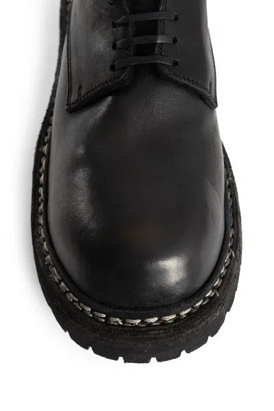 Guidi Logo Details Loafers In Black