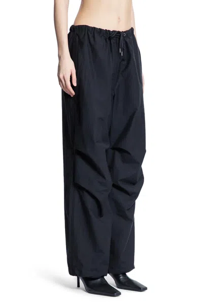Acne Studios Woman Black Trousers In Black