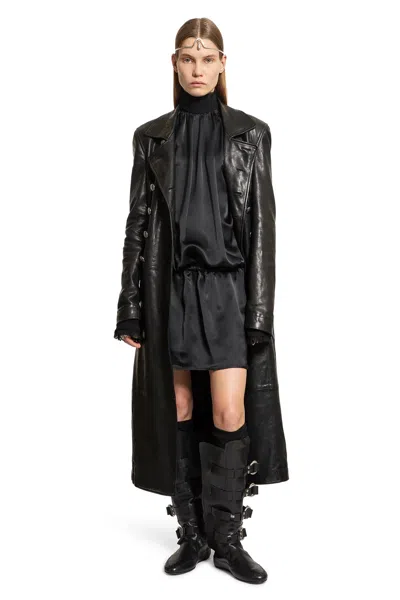 Ann Demeulemeester Woman Black Dresses In Black
