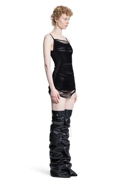 Attico Woman Black Dresses In Black