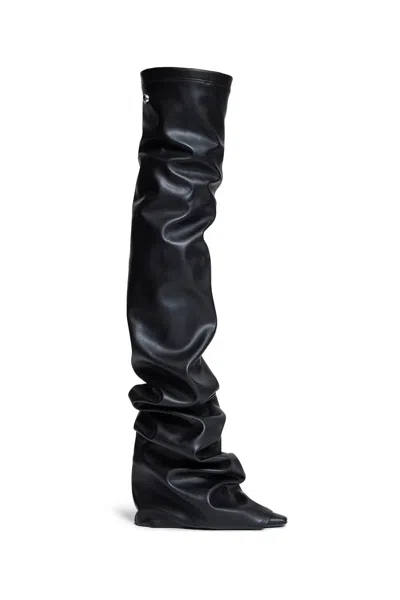 Attico 95mm "robin Otk" Thigh-length Boots In Black