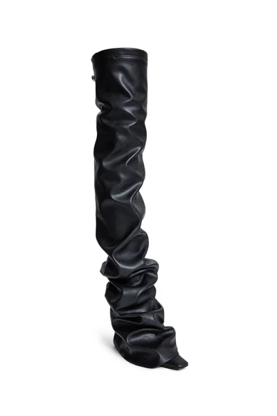 Attico 95mm "robin Otk" Thigh-length Boots In Black