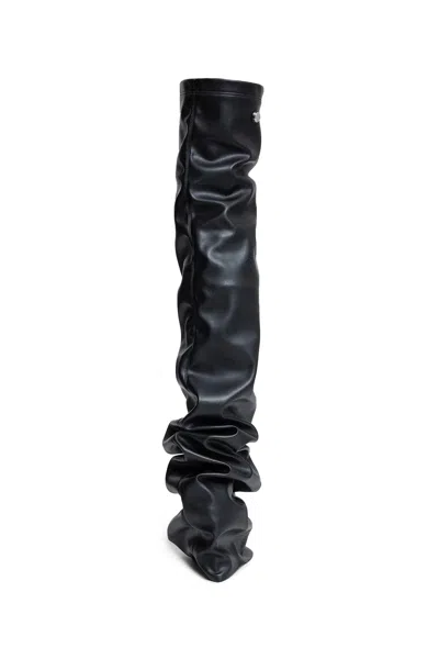 Attico 95mm "robin Otk" Thigh-length Boots In Black