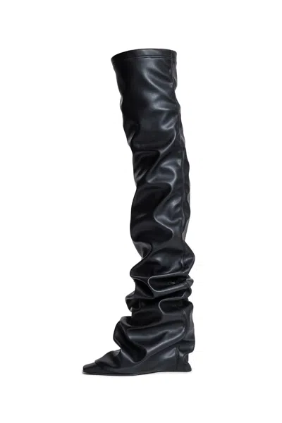 Attico 95mm "robin Otk" Thigh-length Boots In Black
