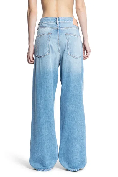Acne Studios Woman Blue Jeans In Blue