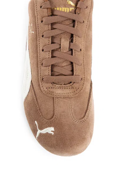 Puma Speedcat Archive Brown Sneakers With Side Logo In Suede Unisex