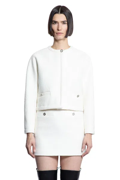 Gucci Women Wool-blend Boucle Jacket In White