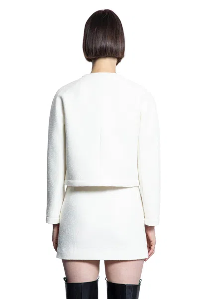 Gucci Women Wool-blend Boucle Jacket In White