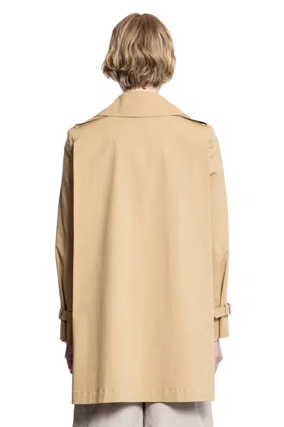 Max Mara Landa Short Trench Coat In Beige