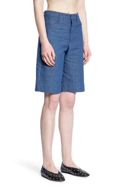 S Max Mara Woman Blue Shorts In Blue