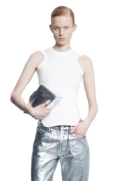 Attico Monogram Tank Top In White