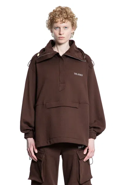 Attico Cotton Sweatshirt Logo 251wcb00091jjf007a R Attic 204 In Brown