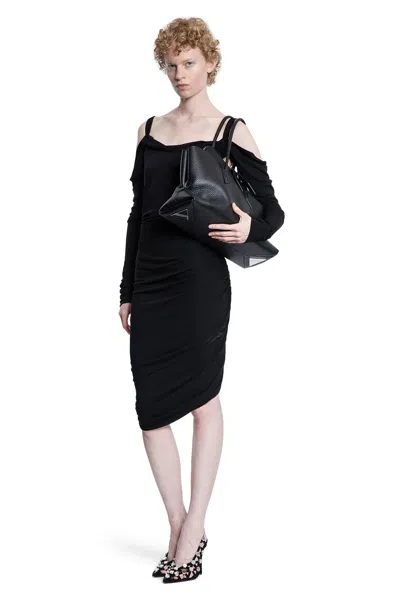 Attico Woman Black Dresses In Black