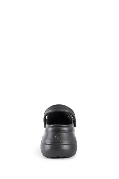 Balenciaga Black Crocs Jibbitz Clogs In Black