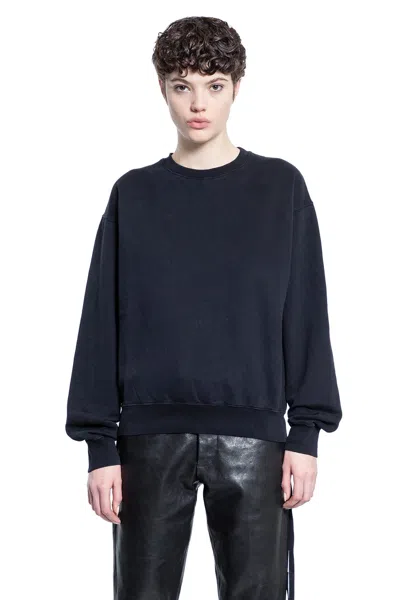 Ann Demeulemeester Long Sleeve Sweatshirt In Black