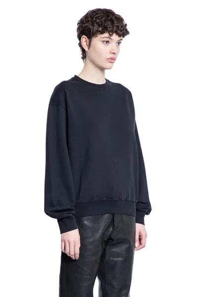 Ann Demeulemeester Long Sleeve Sweatshirt In Black