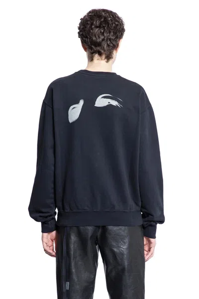 Ann Demeulemeester Long Sleeve Sweatshirt In Black