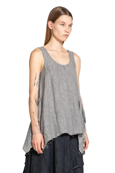 Forme D'expression Top A Fazzoletto In Grey