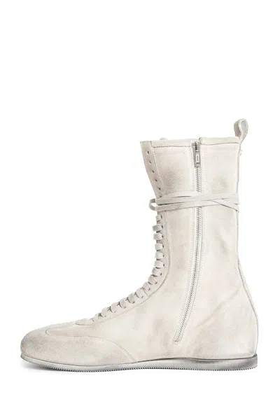 Ann Demeulemeester Man Off-white Sneakers In Off-white