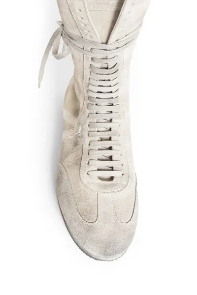 Ann Demeulemeester Man Off-white Sneakers In Off-white