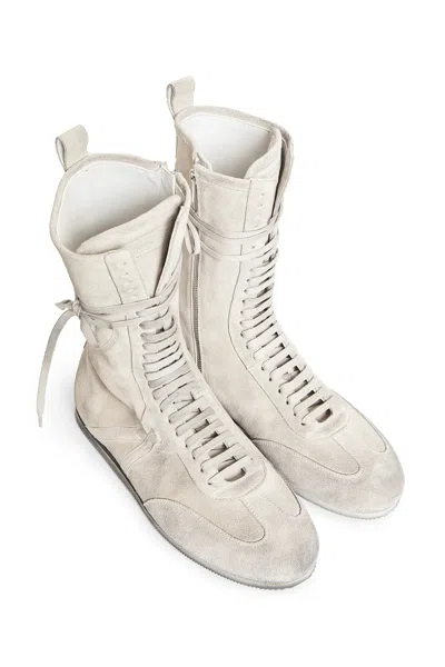 Ann Demeulemeester Man Off-white Sneakers In Off-white