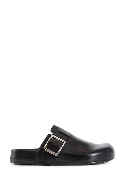 Loewe Ease Buckle Clogs In Black