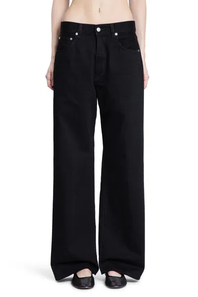 6397 Woman Black Trousers In Black