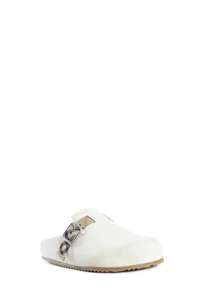 Burberry Man Beige Sandals & Slides In White