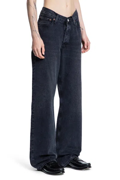 Agolde Luna Pieced Cotton Denim Jeans