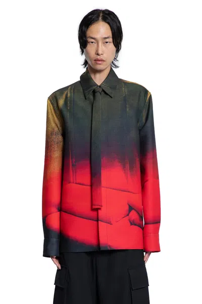 Jil Sander Casual Gradient Long Sleeve Shirt With Buttoned Cuffs