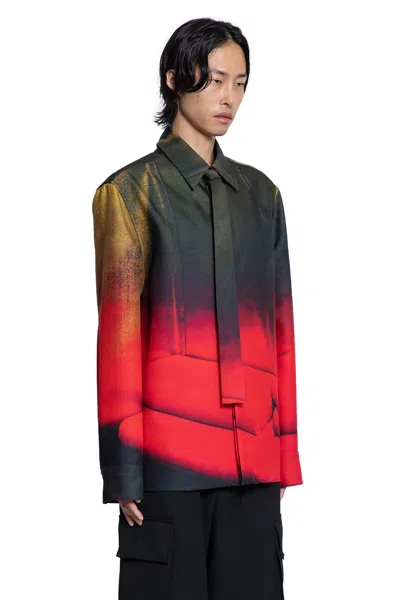 Jil Sander Casual Gradient Long Sleeve Shirt With Buttoned Cuffs
