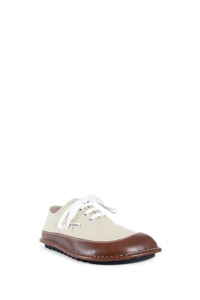 Loewe Bay Lace-up Leather-trimmed Shoes