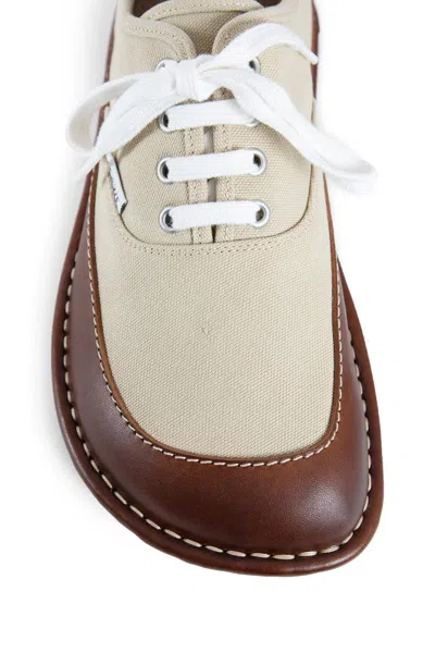 Loewe Bay Lace-up Leather-trimmed Shoes