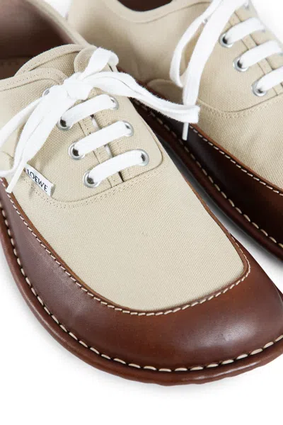 Loewe Bay Lace-up Leather-trimmed Shoes