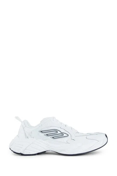 Balenciaga White Cowskin And Polyester Monday Shoe Sneakers