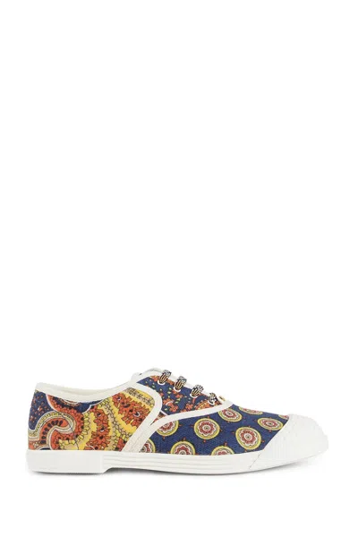 Valentino Sneaker Bay By Bay Denim Print In Multi