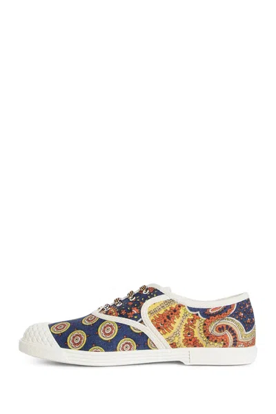 Valentino Sneaker Bay By Bay Denim Print In Multi