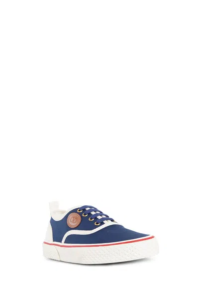 Valentino Garavani Sneaker Nojoke In Blue And White Canvas