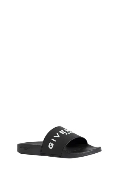 Givenchy Man Sandals Black Size 8 Thermoplastic Polyurethane