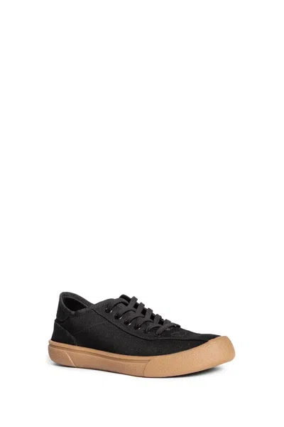 The Row Grosgrain-trimmed Canvas Sneakers In Black