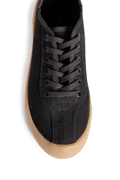 The Row Grosgrain-trimmed Canvas Sneakers In Black