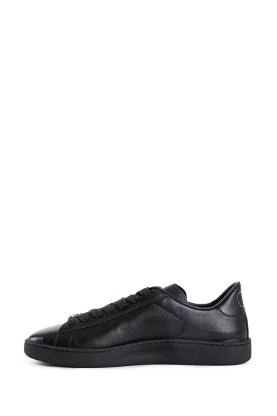 Valentino Royco Nappa Leather Sneakers In Black