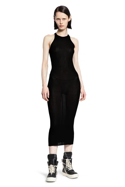 Rick Owens Woman Black Dresses In Black