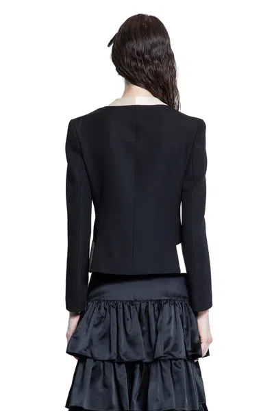 Valentino Embroidered Blazer In Black