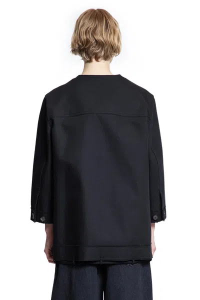 Gucci Short Cotton Car Coat In Black