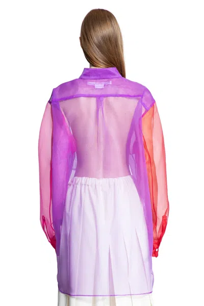 Comme Des Garçons Sheer Fabric Long Sleeves Chest Pocket